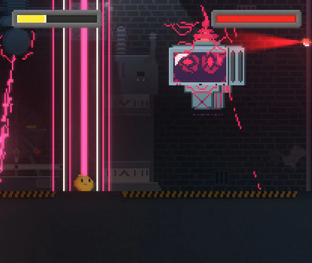 Dernier Boss en phase d'attaque
