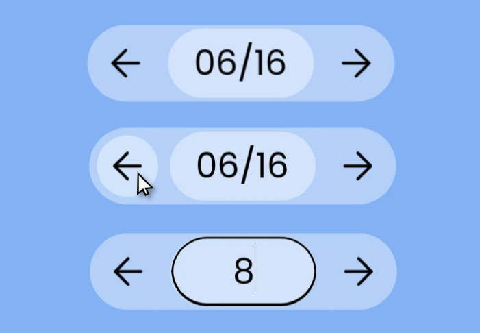 Widget de navigation utilisable à la souris et au clavier