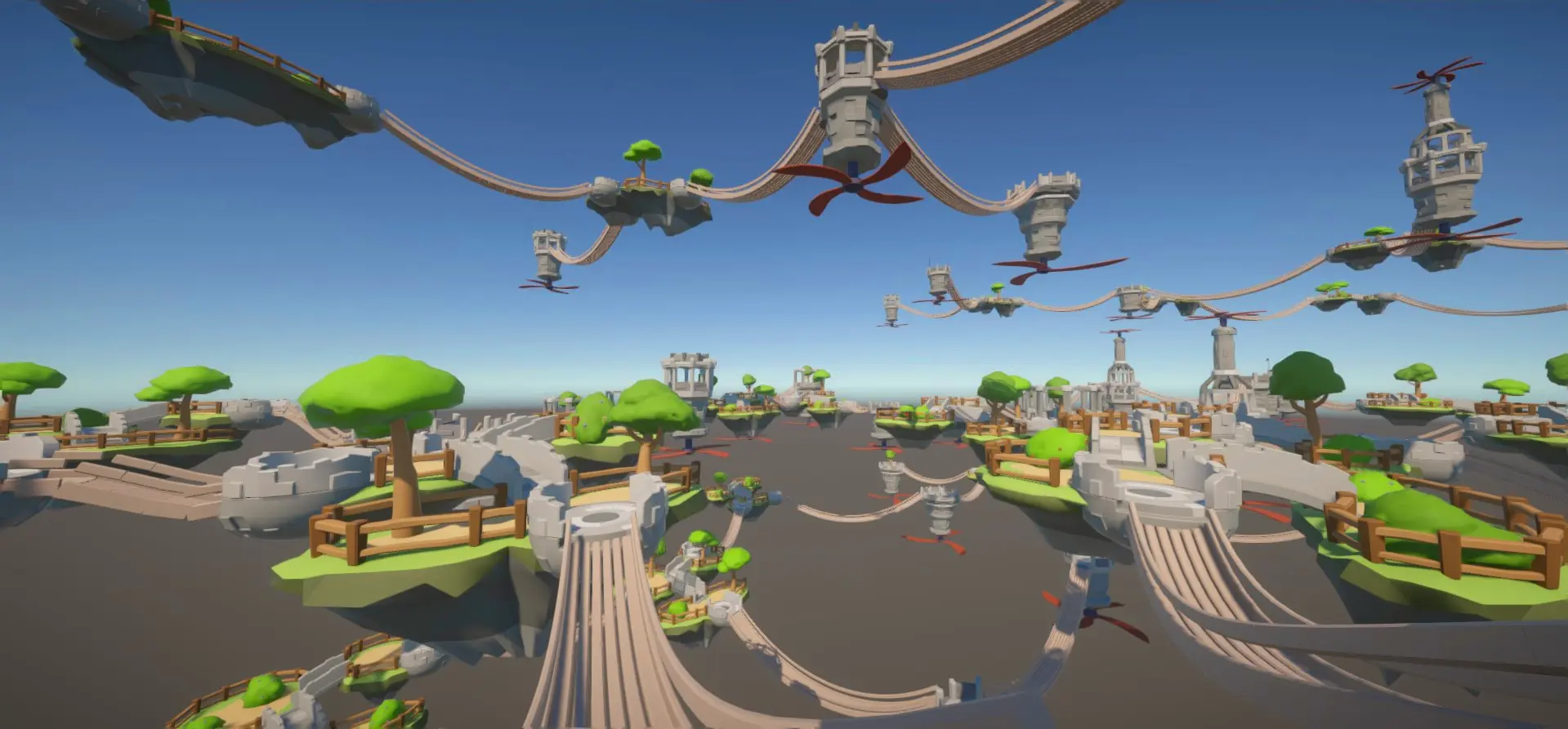 Image des îles volantes dans Nimbus Nibbler